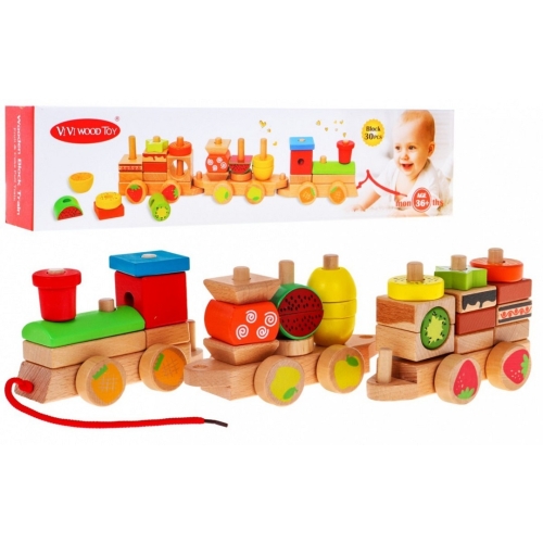 Drewniany Pociąg dla dzieci HP-1130